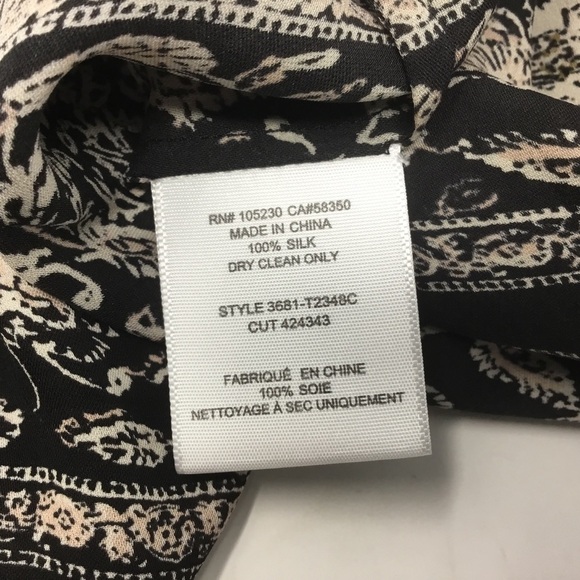 Joie Auberon C Silk Blouse with Tassels in Caviar. - Picture 11 of 12